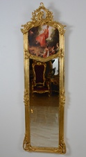 Zámecké zrcadlo s obrazem